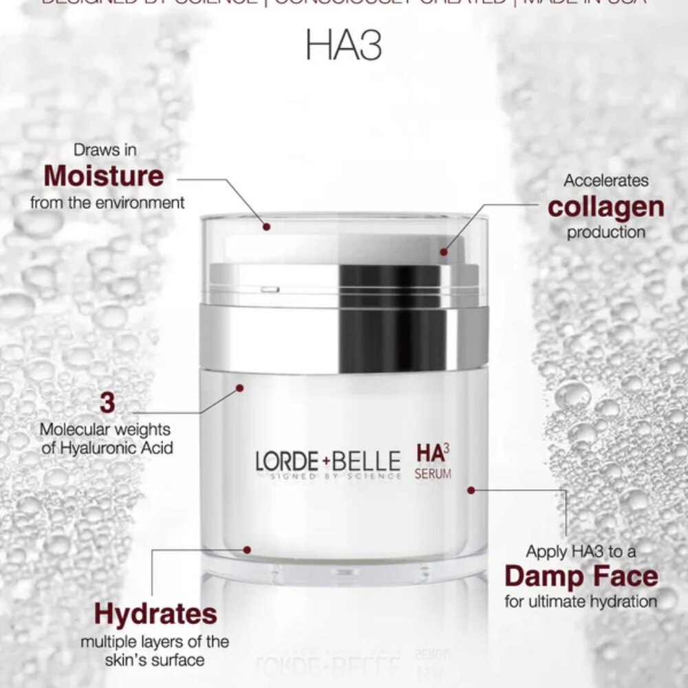 LORDE + BELLE HA3 SERUM